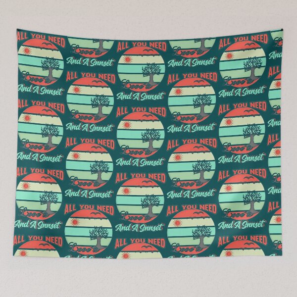Item preview, colorful sunset pattern designed and sold by urulsuksesyu.