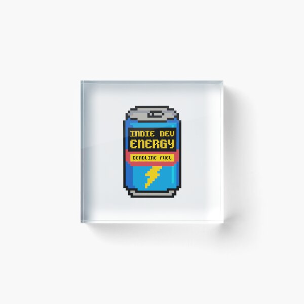 Item preview, Indie Dev Energy – Deadline Fuel Pixel Style designed and sold by DAFIN.