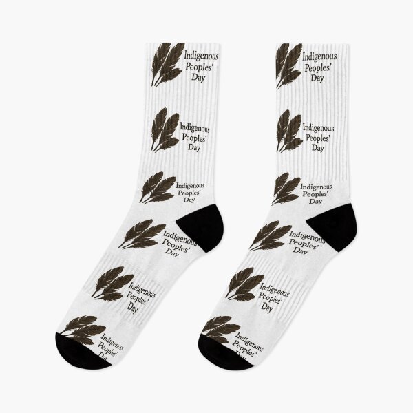 Item preview, Indigenous Peoples Day text with three feathers on transparent background, AI generated designed and sold by dvoevnore.