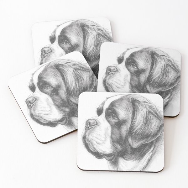 Item preview, St. Bernard Sketch designed and sold by Leon Woods Pencil Art.