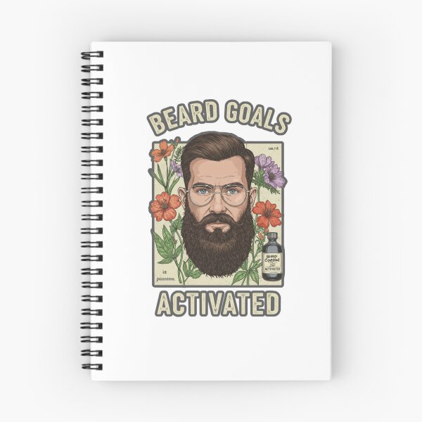 Item preview, Beard Goals Activated – Men’s Grooming Statement Tee designed and sold by FitEnvy.
