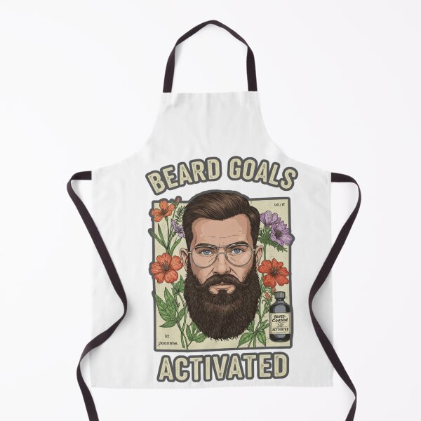 Item preview, Beard Goals Activated – Men’s Grooming Statement Tee designed and sold by FitEnvy.