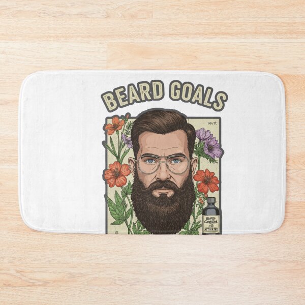 Item preview, Beard Goals Activated – Men’s Grooming Statement Tee designed and sold by FitEnvy.