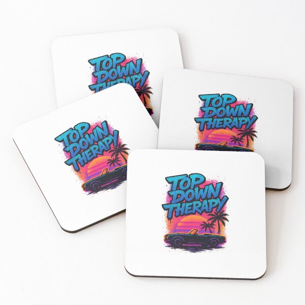 Item preview, Top Down Therapy – Graffiti Neon Sunset Vibes designed and sold by BoldApparel.