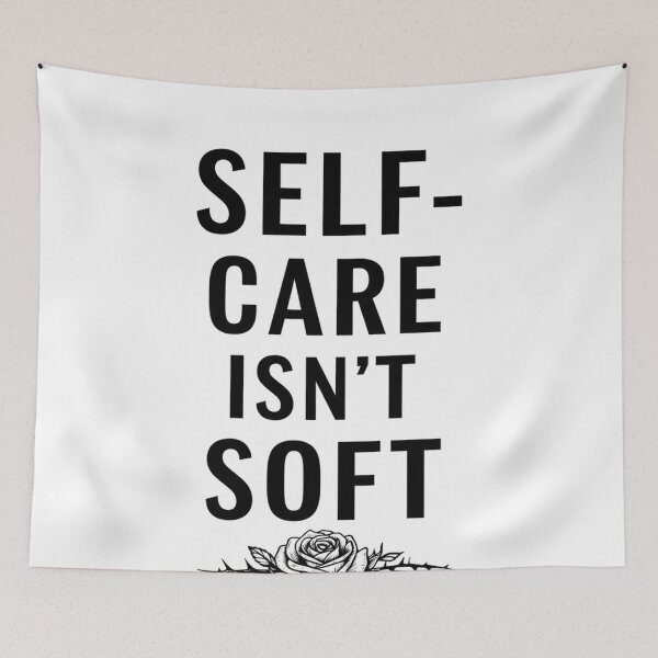 Item preview, Self-Care Isn’t Soft – Empowering Men’s Wellness Tee designed and sold by FitEnvy.
