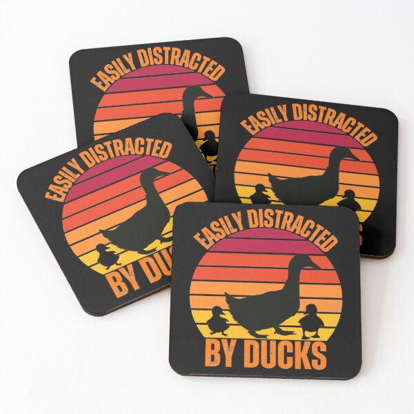Item preview, Easily Distracted by Ducks Funny Retro Duck Lover designed and sold by Alfisidiq.