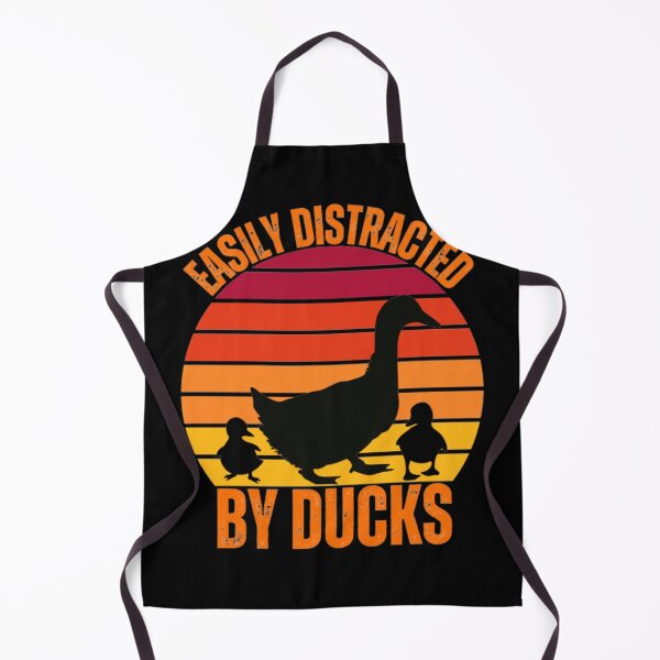 Item preview, Easily Distracted by Ducks Funny Retro Duck Lover designed and sold by Alfisidiq.