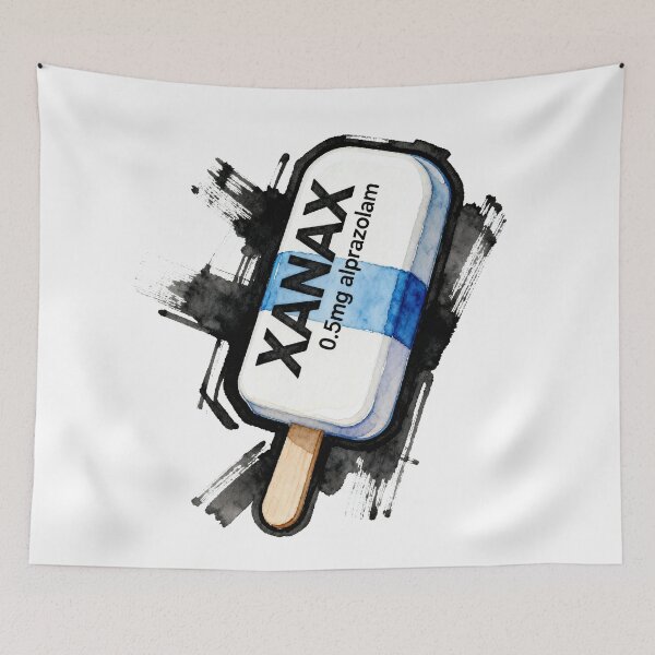Item preview,  Pop Art Xanax Pill Popsicle designed and sold by Italian Ink Studio.