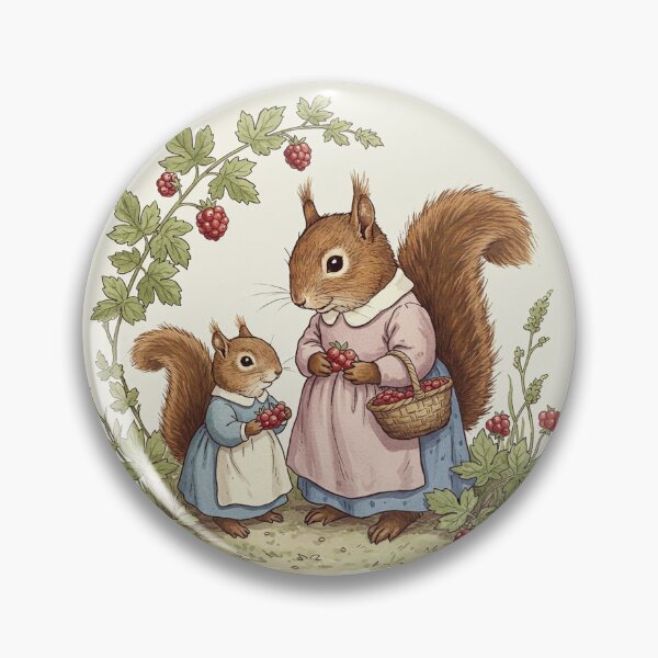 Item preview, Berry Picking with Mama Squirrel designed and sold by Pasteltone.