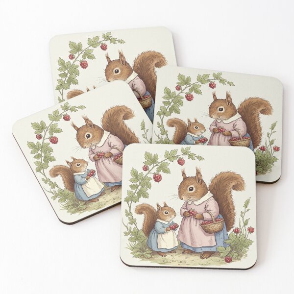 Item preview, Berry Picking with Mama Squirrel designed and sold by Pasteltone.