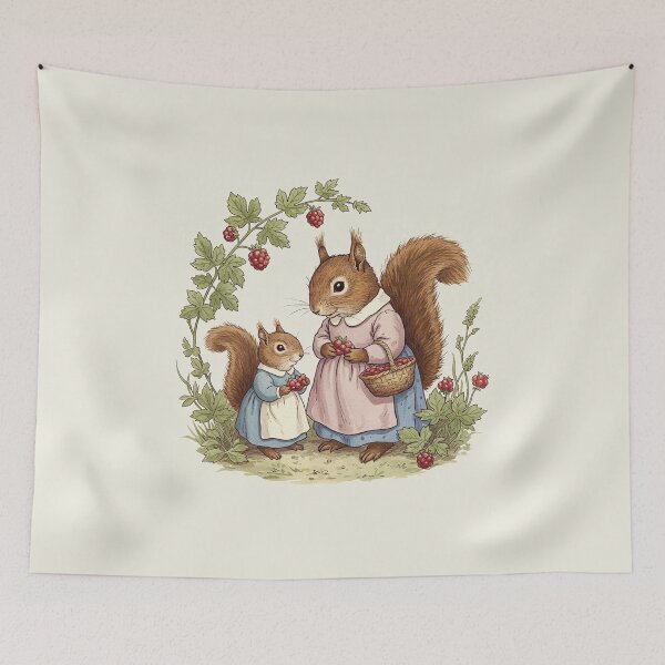 Item preview, Berry Picking with Mama Squirrel designed and sold by Pasteltone.
