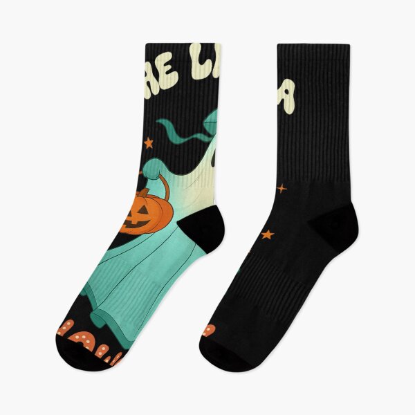 Item preview, The Life of a Showghoul Sweet Teal Gradient Ghost with Bow and Pumpkin designed and sold by LakenDraphil.
