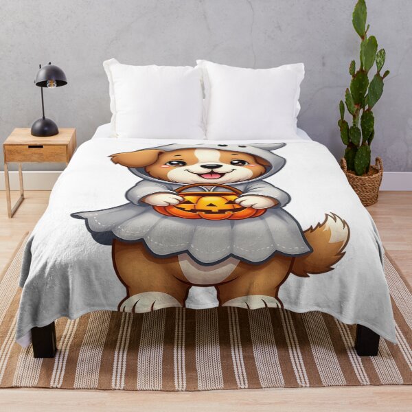 Item preview, Cute Kawaii Halloween Dog Ghost | Spooky Fall Pumpkin Gift Idea designed and sold by ArtDesignTp.