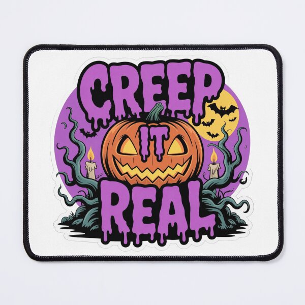 Item preview, Creep It Real Halloween – Funny Spooky Jack-O'-Lantern designed and sold by InspiredCreatives.