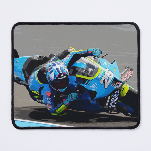 Item preview, Raúl Fernández racing his 2025 MotoGP motorcycle in the corners watercolor designed and sold by Rodissimus1984.