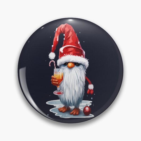 Item preview, Festive Christmas Gnome Gonk Holding A Glass Of Mimosa Cocktail designed and sold by taiche.