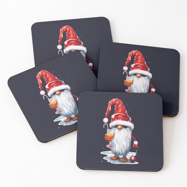 Item preview, Festive Christmas Gnome Gonk Holding A Glass Of‎ Mimosa Cocktail designed and sold by taiche.