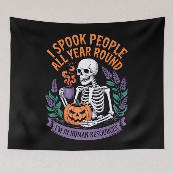 Item preview, Human Resources HR Skeleton Funny Joke designed and sold by Sea4Adventures.