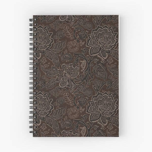 Item preview, Dark Mocha Batik Floral Print: Seamless Vintage Indonesian Pattern designed and sold by Tadida.