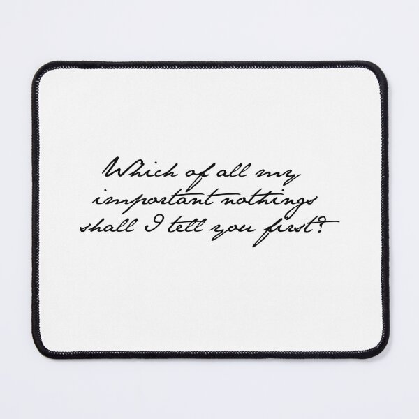 Item preview, Important Nothings (Jane Austen's Handwriting) designed and sold by ZiaMI.