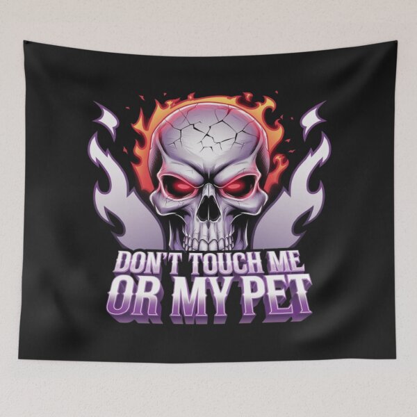 Item preview, DON’T TOUCH ME OR MY PET – Funny Protective Quote T-Shirt designed and sold by DesignNadine.