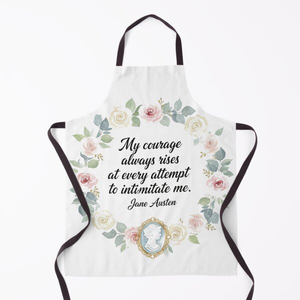 Artikelvorschau, Jane Austen Zitat – Mein Mut wächst immer | Regency Floral Feminine Kunst entworfen und verkauft von Boski22.