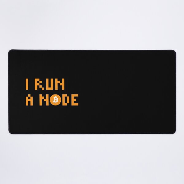 Item preview, I Run a Node Bitcoin Miner Quote designed and sold by CyberRex.