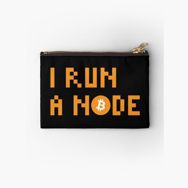 Item preview, I Run a Node Bitcoin Miner Quote designed and sold by CyberRex.