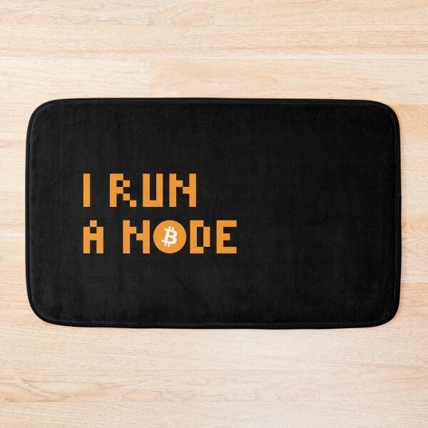 Item preview, I Run a Node Bitcoin Miner Quote designed and sold by CyberRex.