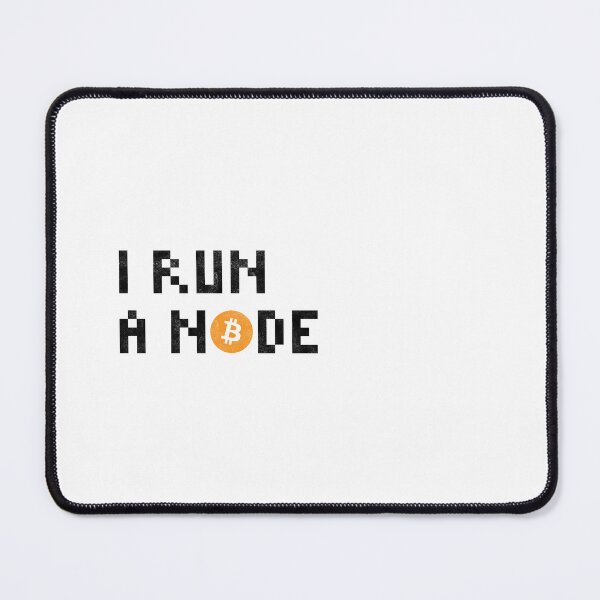 Item preview, I Run a Node Bitcoin Quote Black Color designed and sold by CyberRex.