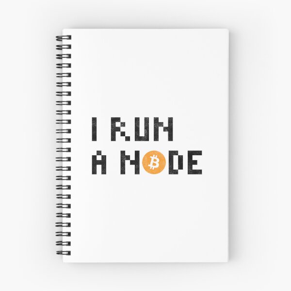 Item preview, I Run a Node Bitcoin Quote Black Color designed and sold by CyberRex.