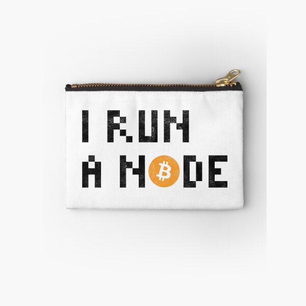 Item preview, I Run a Node Bitcoin Quote Black Color designed and sold by CyberRex.