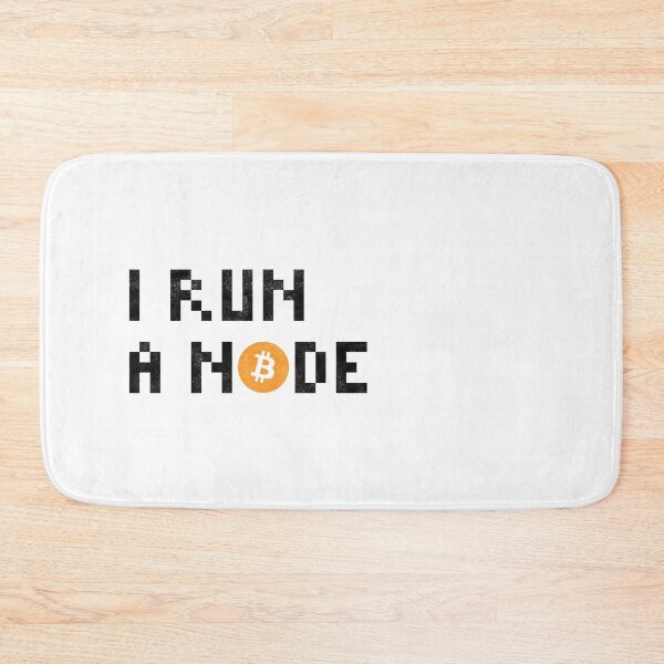 Item preview, I Run a Node Bitcoin Quote Black Color designed and sold by CyberRex.