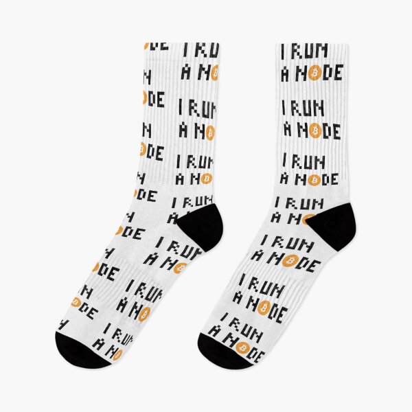 Item preview, I Run a Node Bitcoin Quote Black Color designed and sold by CyberRex.