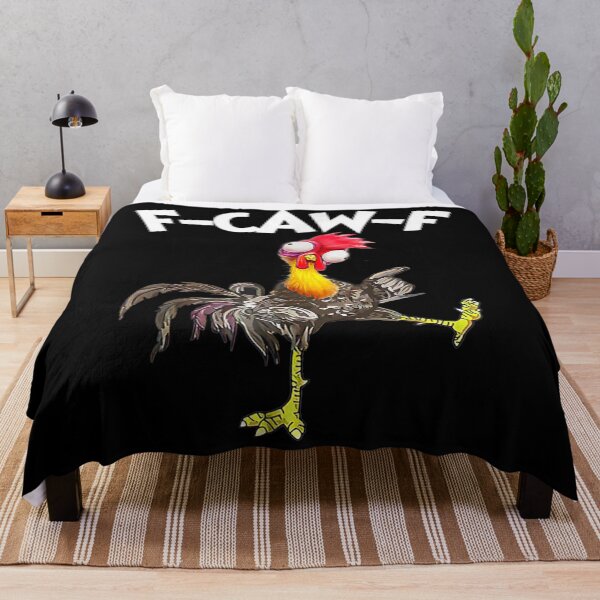 Item preview, F CAW F Funny Mad Rooster Quirky Cartoon Chicken Art designed and sold by DaphoLatara.