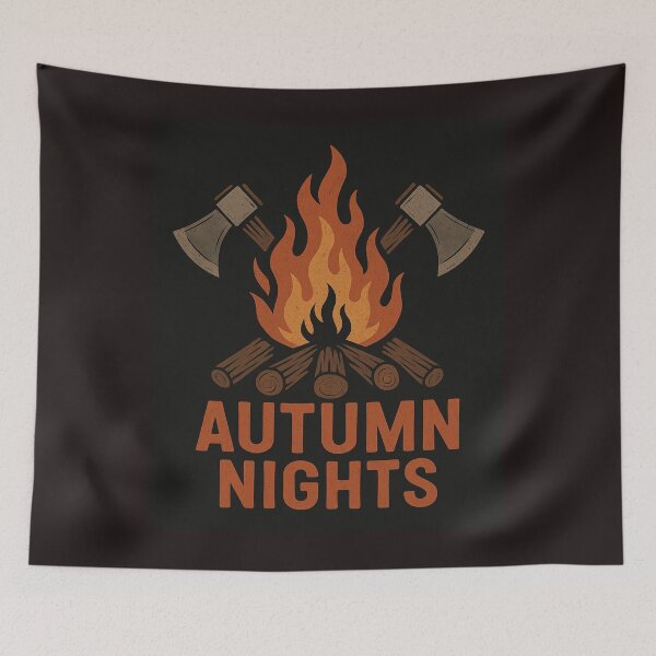 Item preview, Autumn Nights – Cozy Campfire Bonfire Design designed and sold by Painted Moon by Luna Bee™.