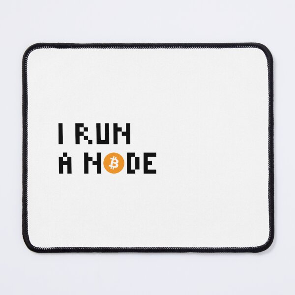 Item preview, I Run a Node Bitcoin Miner Quote Black Color designed and sold by CyberRex.