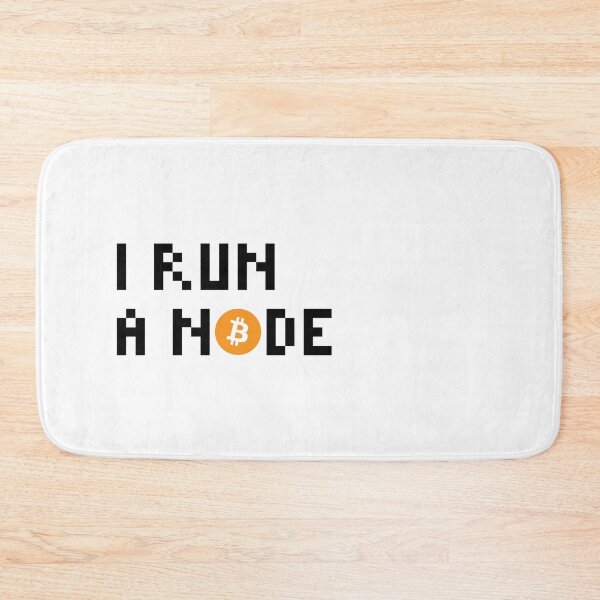 Item preview, I Run a Node Bitcoin Miner Quote Black Color designed and sold by CyberRex.