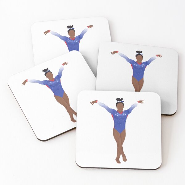 Item preview, Simone Biles with Patriotic Leo - Gymnastics Art designed and sold by Cherries4.