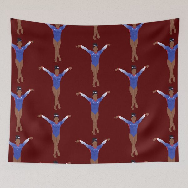 Item preview, Simone Biles with Patriotic Leo - Gymnastics Art designed and sold by Cherries4.