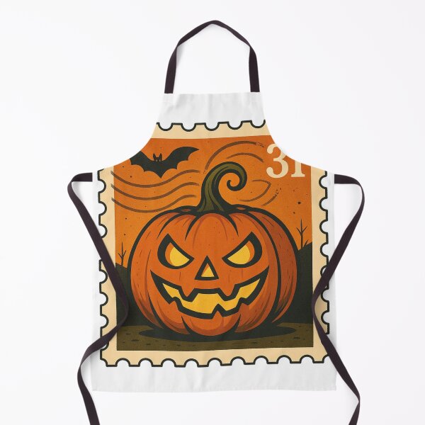 Item preview, Halloween Postage Stamp – Smiling Pumpkin & Bat Design | Spooky Season Art designed and sold by xKaPie.