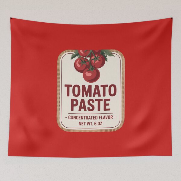 Item preview, Tomato Paste label, matching halloween costume designed and sold by NoetherSym.