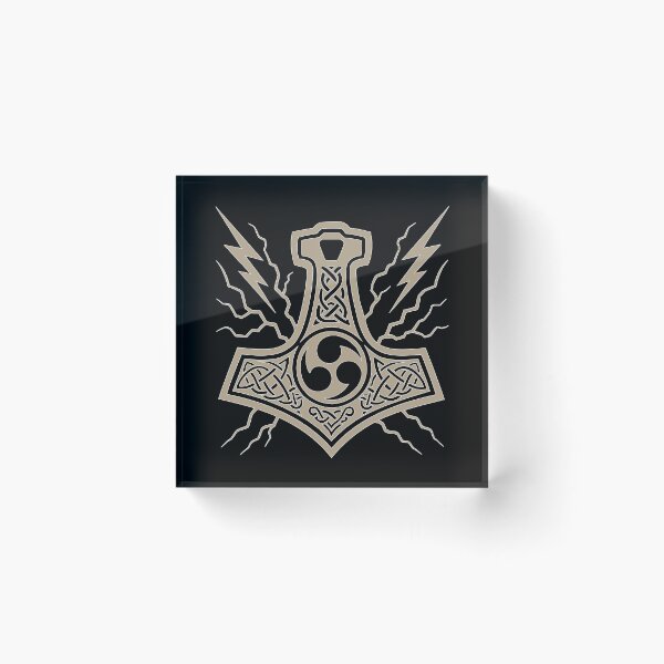 Item preview, Thunder god symbol hammer and drum designed and sold by moonmorph.