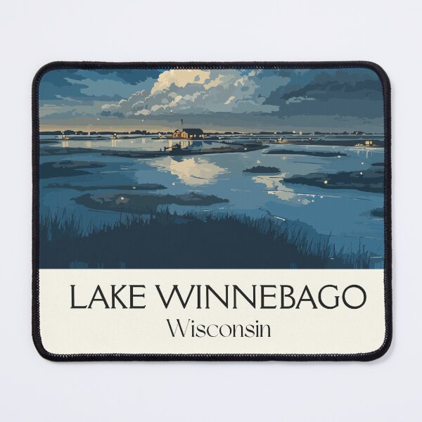 Item preview, Lake Winnebago Wisconsin Scenic Art Print designed and sold by TuncGK.
