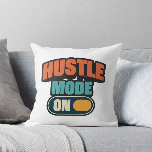Item preview, Hustle Mode On – Motivational Retro Typography Tee designed and sold by Koony House and Field.