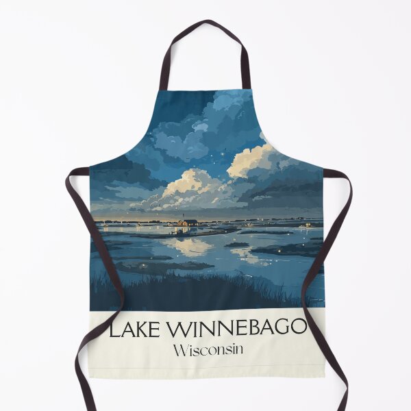 Item preview, Lake Winnebago Wisconsin Scenic Art Print designed and sold by TuncGK.