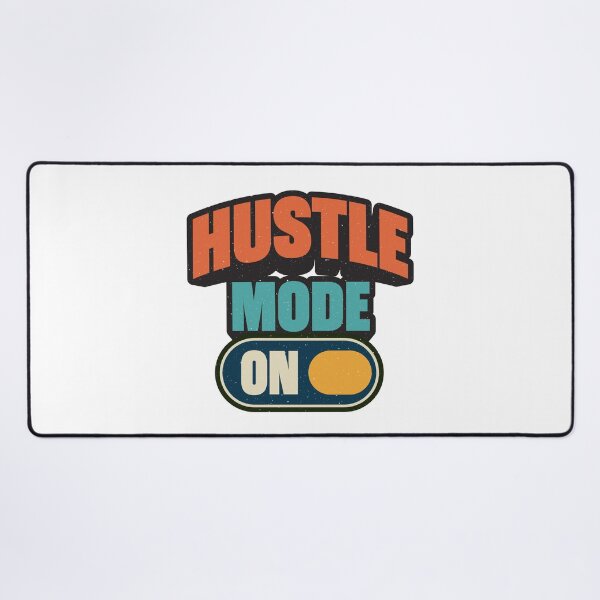 Item preview, Hustle Mode On – Motivational Retro Typography Tee designed and sold by Koony House and Field.
