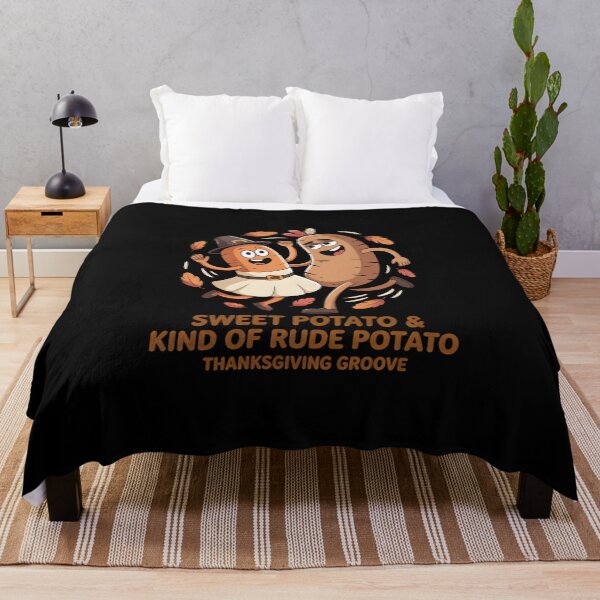 Item preview, Sweet Potato and Kind of Rude Potato - Funny Matching Thanksgiving Couple & Best Friends Design. designed and sold by ZyziowskyArt.