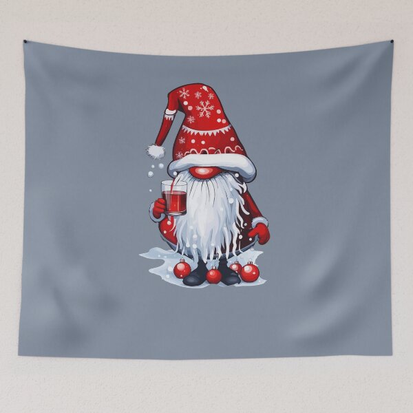 Item preview, Christmas Nisse Gnome Gonk Holding A Glass Of Mulled Wine designed and sold by taiche.