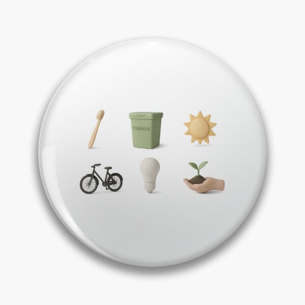 Item preview, Eco icons set with compost bin and green elements on transparent background, AI Generated designed and sold by dvoevnore.